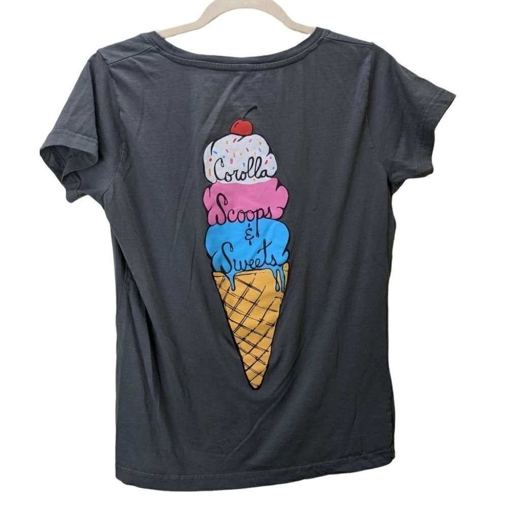 Corolla Scoops & Sweets Shop Shirt Gray Medium